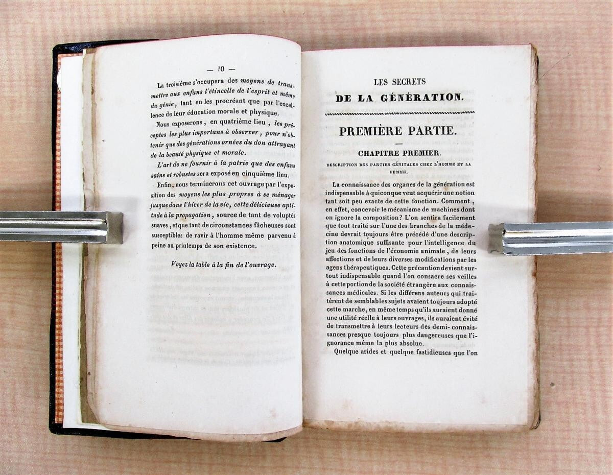 J Morel De Rubempre Les Secrets De La Generation 1835 1St Edition Rare Leather