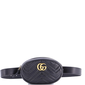 Gucci Gg Marmont Belt Bag Matelasse Leather