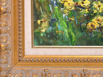 Pawel Lacki Spring Flowers 2005 Signed Original Oil Painting Polish Impression