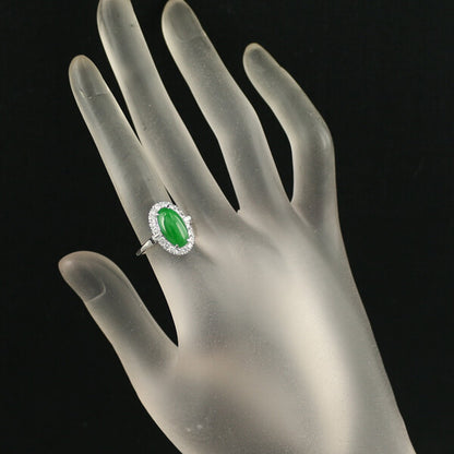 Mikimoto Ring Jade 2.44Ct Diamond Classic