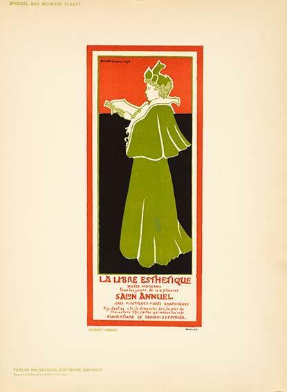 Libre Esthetique By Combaz Das Moderne Plakat 1897 Original Stone Lithograph