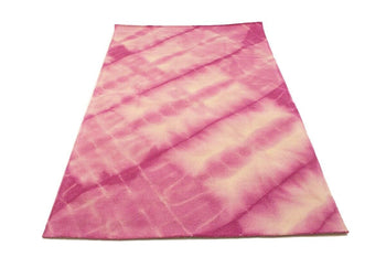 Fuchsia Tie-Dye Design Modern 5X8 Hand-Tufted