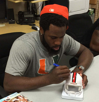 Clive Walford Autographed University Of Miami Hurricanes Mini Helmet (Jsa)