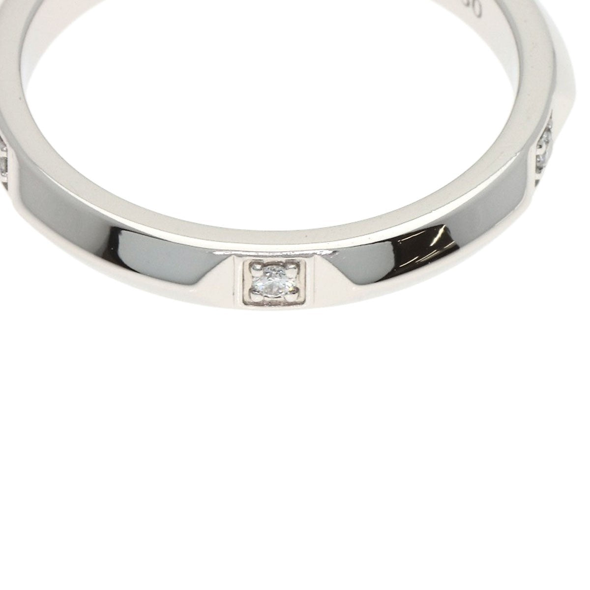 PT950 TIFFANY&Co. True Band Diamond Ring Platinum