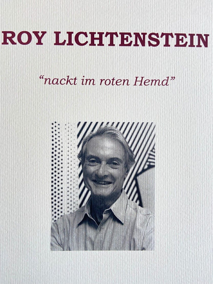 Roy Lichtenstein Lithograph Coa Signed Op Limited Edition