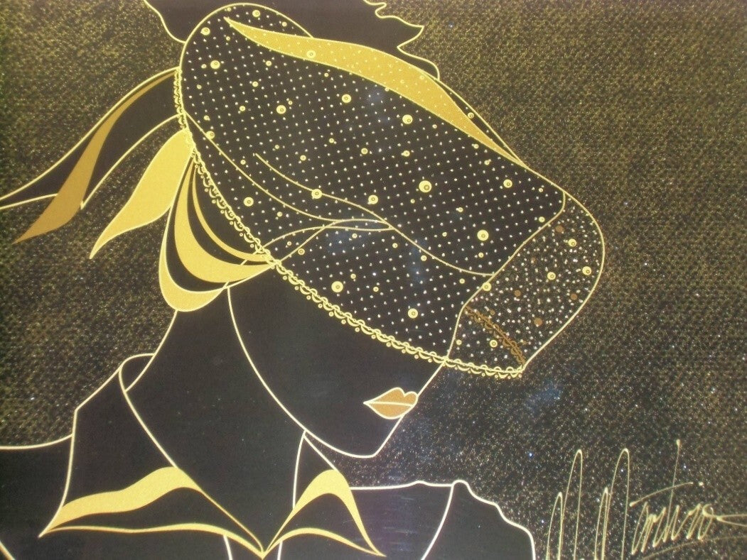 Martiros Manoukian Mixed Media Art Ed100 "Belle Woman" Signed Coa Framed