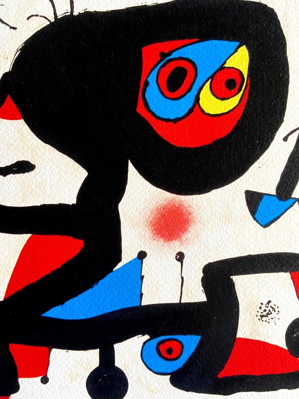 Joan Mir Lithograph Coa Signed Op Numbered Limited Stamp Published