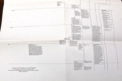 George Maciunas "Diagram Of Historical Development Of Fluxus" 1981 Kalejdoskop