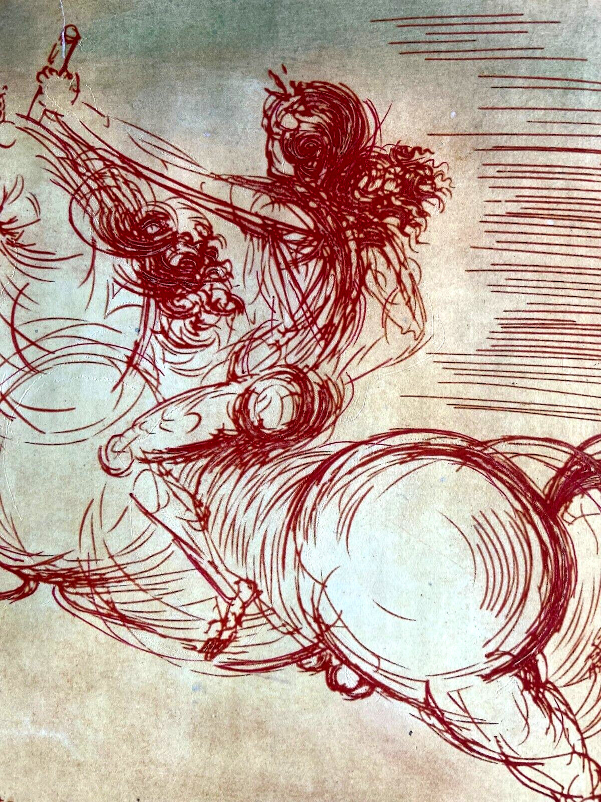 Salvador Dal Etching Hand-Made Hand-Signed Numbered Pencil Certified