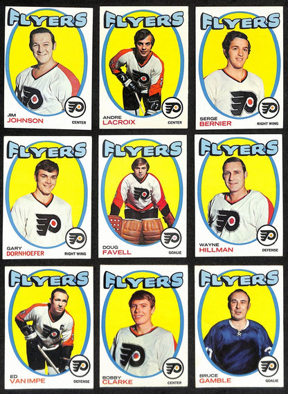 1971-72 Topps Hockey Philadelphia Flyers Complete