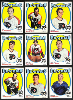 1971-72 Topps Hockey Philadelphia Flyers Complete