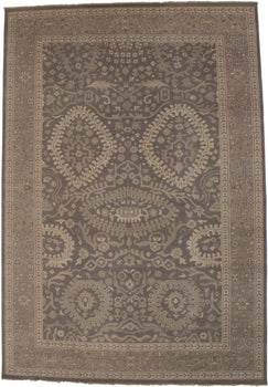 Handmade Extra Large Floral Oriental Rug Low Pile