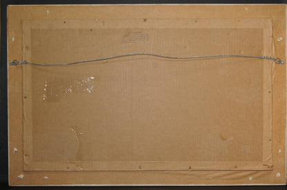 Raphael Abecassis (Israel) Original Watercolor On Paper Signed Framed 1990