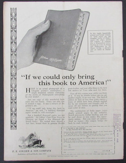 Time Magazine Vol Ii No 11 November 12, 1923 Woodrow Wilson 183261