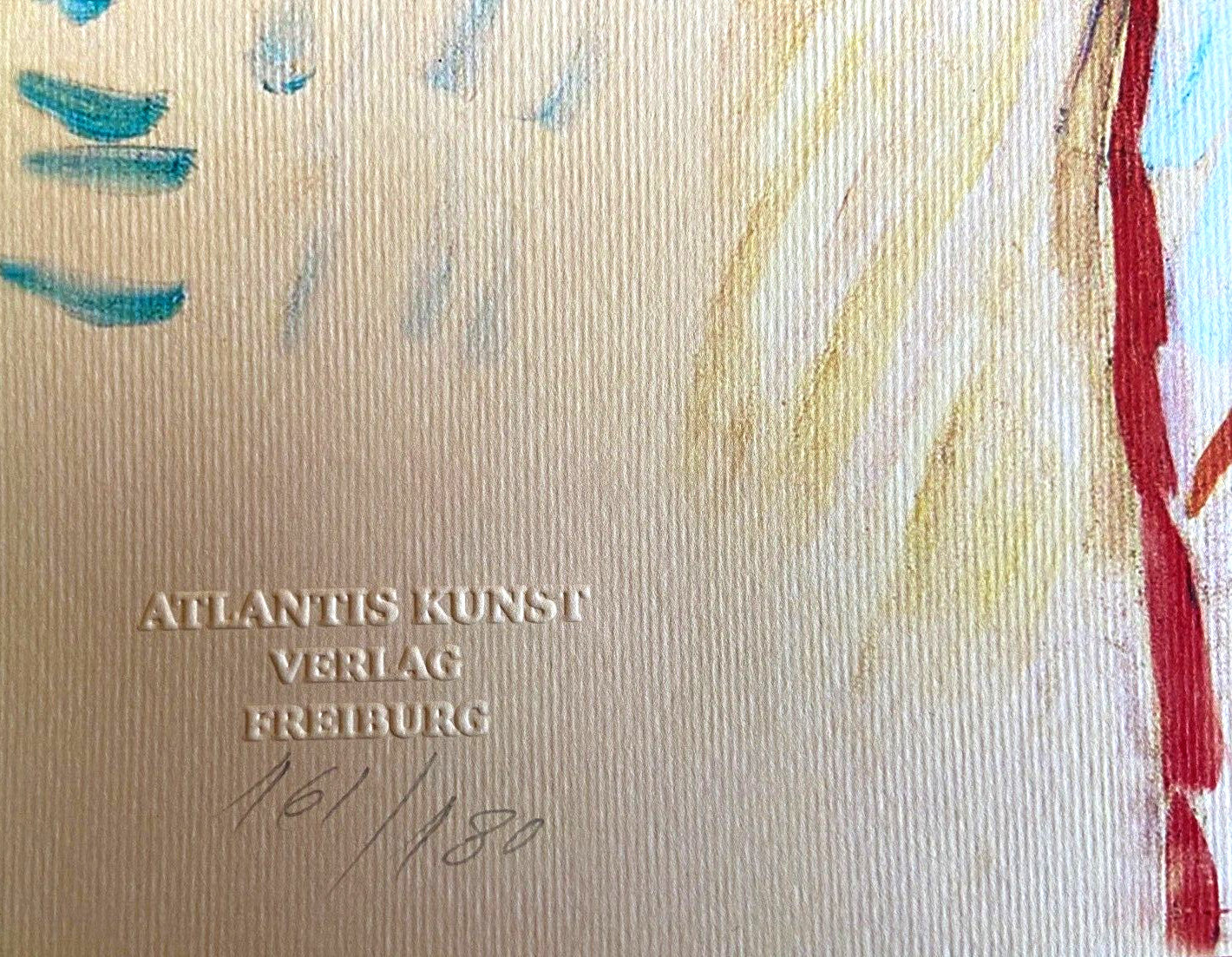 Vincent Van Gogh Lithograph From A Painting Coa Signed Numbered Egon/Schiele