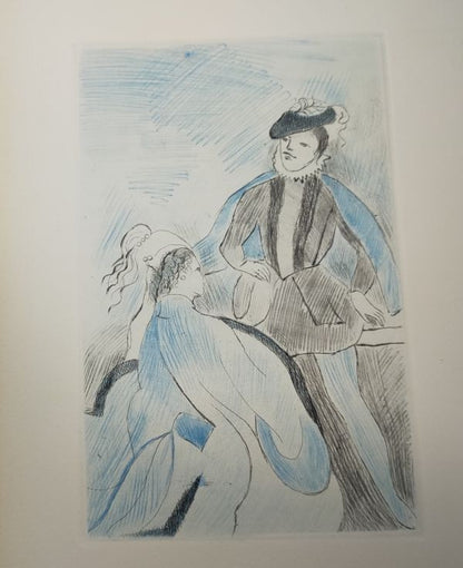 La Princesse De Cleves 1947 Limited Edition Marie Laurencin 9 Color Etchings