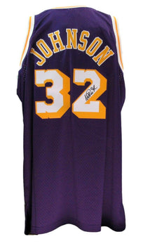Magic Johnson Hof Autographed Mitchell & Ness