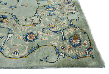 Vintage Hand-Knotted Oriental Rug 10X13 Ft
