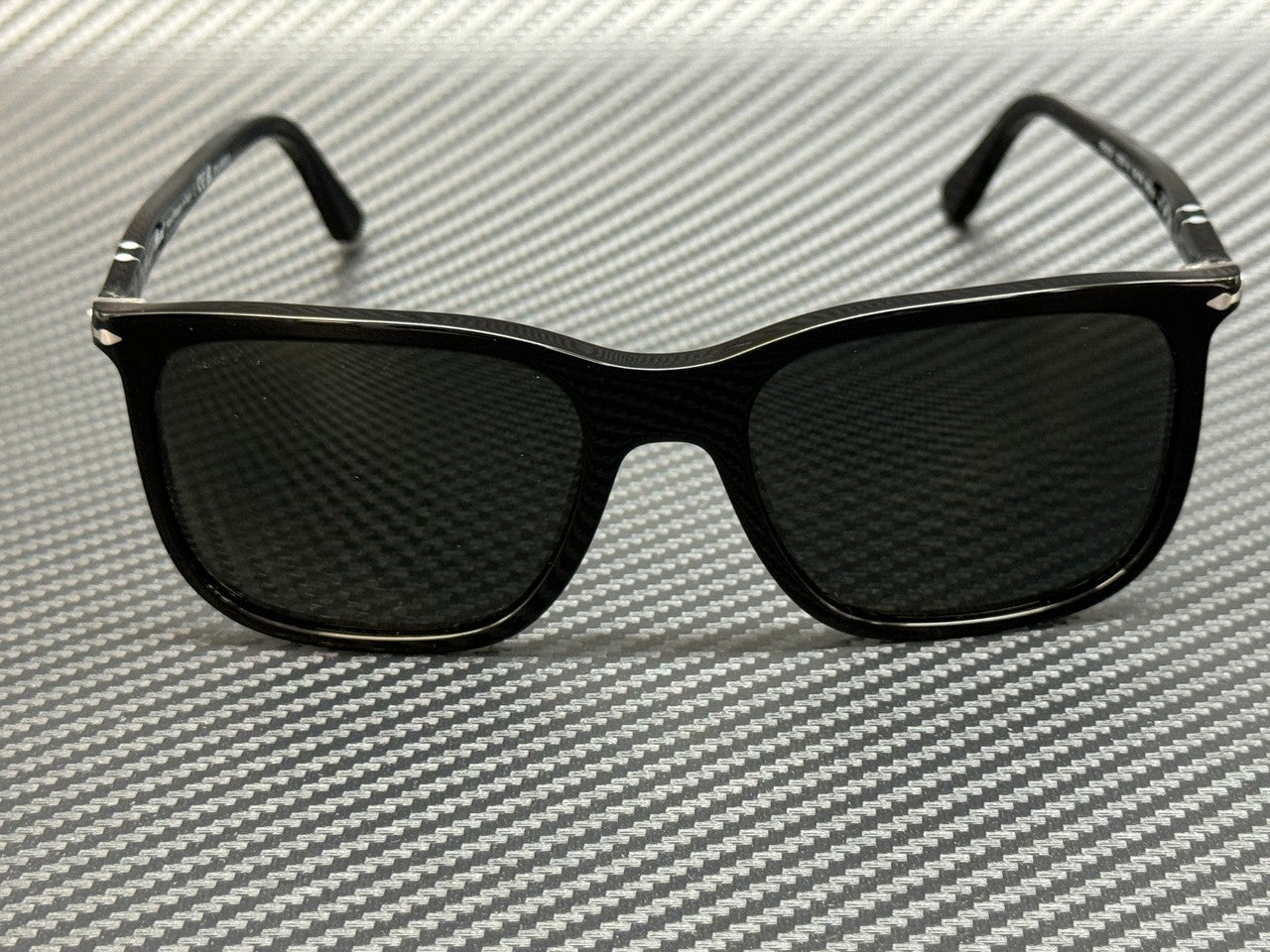 PERSOL PO3357S 95 58 RENZO Black Green Polarized Unisex 56 mm Sunglasses