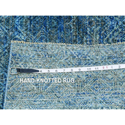 2'6"X12' Green Hand Knotted Kohinoor Herrita Runner Oriental Rug