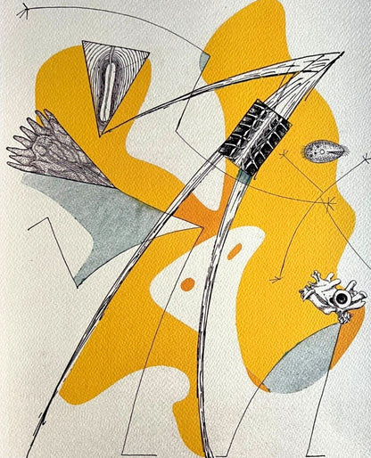 Max Ernst Lithograph Signed Coa Hand Numbered (Joan Mir)