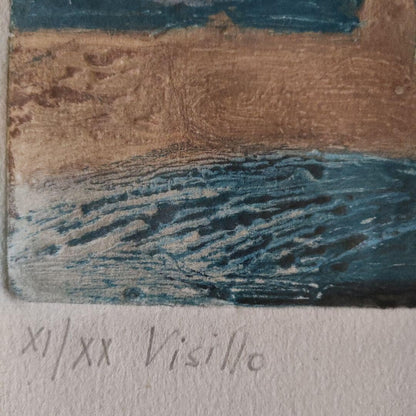 Silvia H Gonzalez Color Etching Print Pencil Signed Numbered Framed