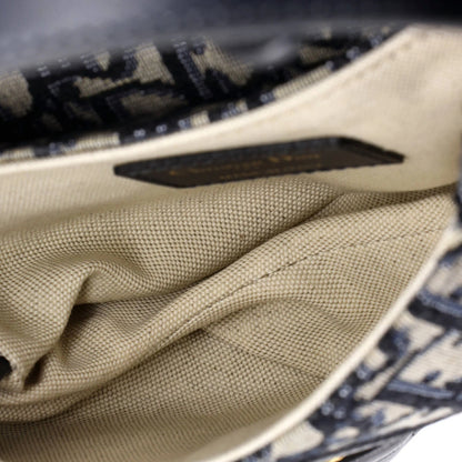 Christian Dior Saddle Handbag Oblique Canvas Mini