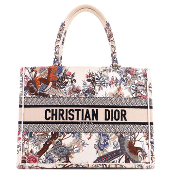 Christian Dior Book Tote Embroidered Canvas Medium