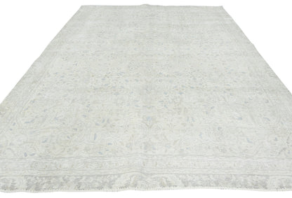 8X11 Handmade Vintage Oriental Rug Antique Distressed Floral Design Carpet