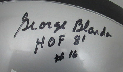 George Blanda Hof Signed Raiders Full Size
