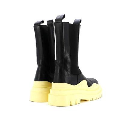 Rubber Bottega Veneta Men's Tire Chelsea Boots Leather and