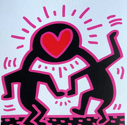 Keith Haring Lithograph Coa Signed In Pen Numbered In Pencil Certified