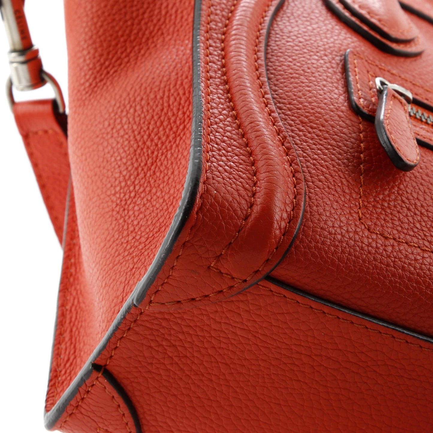 Celine Luggage Bag Grainy Leather Nano