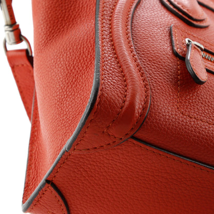 Celine Luggage Bag Grainy Leather Nano