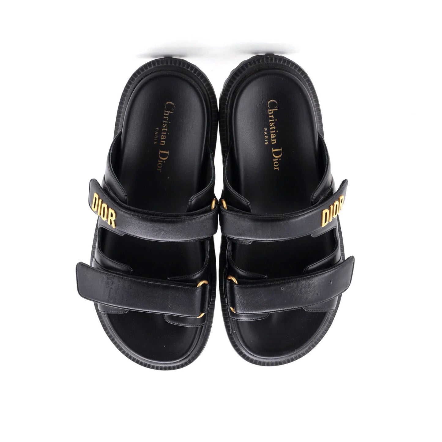 Christian Dior Women'S Dioract Slide Sandals Leather