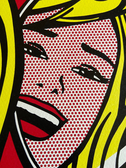 Roy Lichtenstein Lithograph Signed Numbered Pencil Stamp