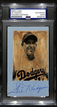 Gil Hodges Hof Signed/Autographed Cut On 3X5