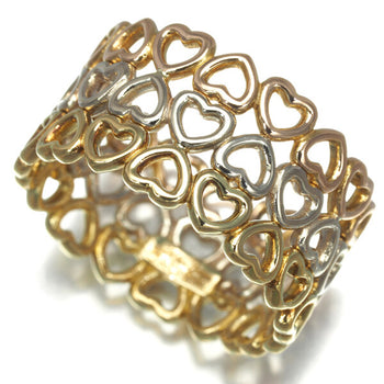 Tiffany&Co. Ring Crown Of Heart 3Color Us5.25-5.5 18K Yg/Wg/Rg