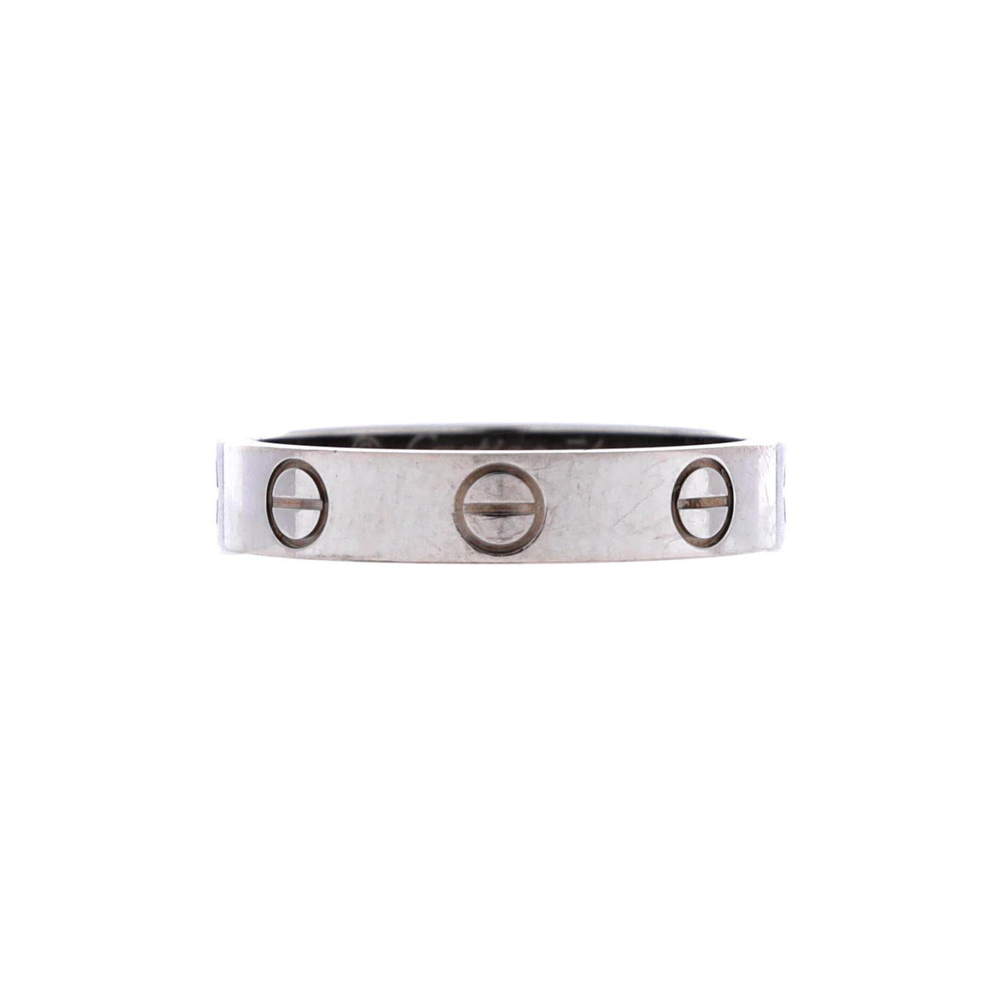 Cartier Love Wedding Band Ring 18K White Gold