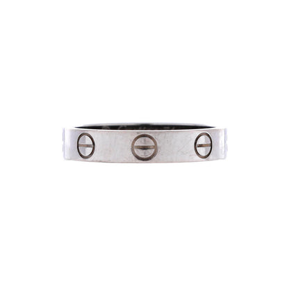Cartier Love Wedding Band Ring 18K White Gold