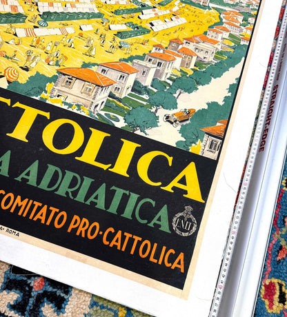 Cattolica Riviera Adriatica Livio Apollini 1926 Original Italian Poster