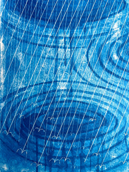David Hockney Lithograph 'Rain' (Numbered)