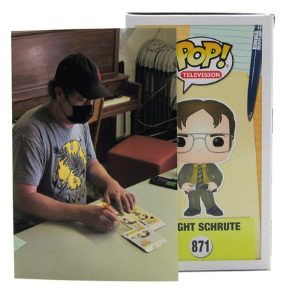 Rainn Wilson Signed Dwight Schrute The Office Funko Pop 871 Psa/Dna  Itp 160483