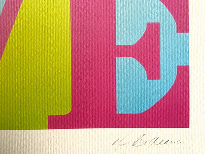 Robert Indiana Lithograph Guggenheim Museum Coa Signed Op Numbered 225 Ex