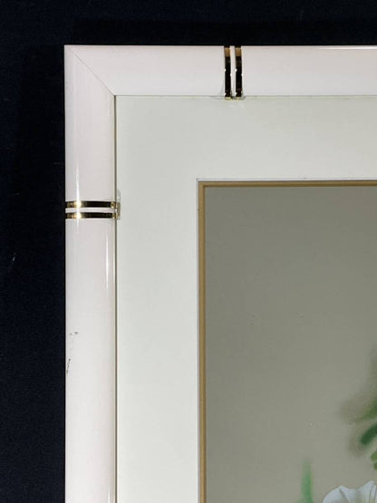 David Lee (Li Tian Wen) Lithograph "White Flowers" Signed, Numbered Framed