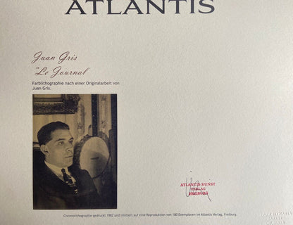 Juan Gris Lithograph Coa Numbered A Hand