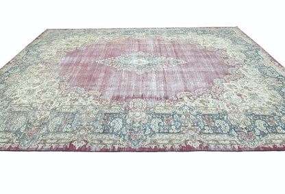10X13 Ft Handmade Antique Distressed Oriental Rug