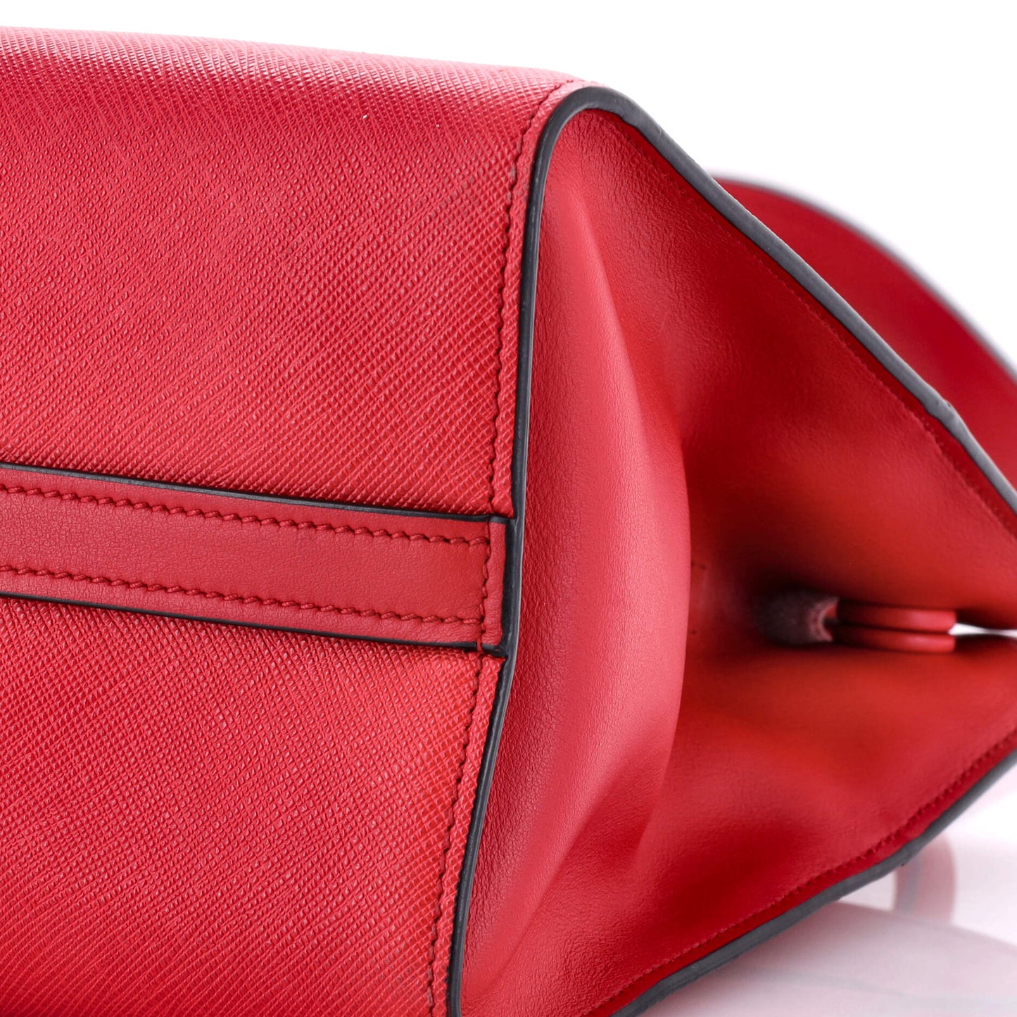 Prada Paradigme Tote Saffiano With City Calf Small