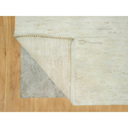 5'X6'8" White Denser Weave High Quality Wool Hand Knotted Oriental Rug