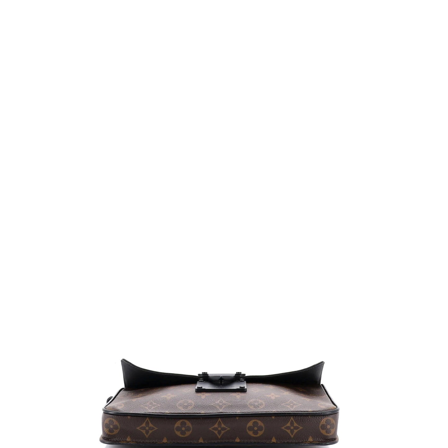 Louis Vuitton S Lock A4 Wristlet Pouch Macassar Monogram Canvas